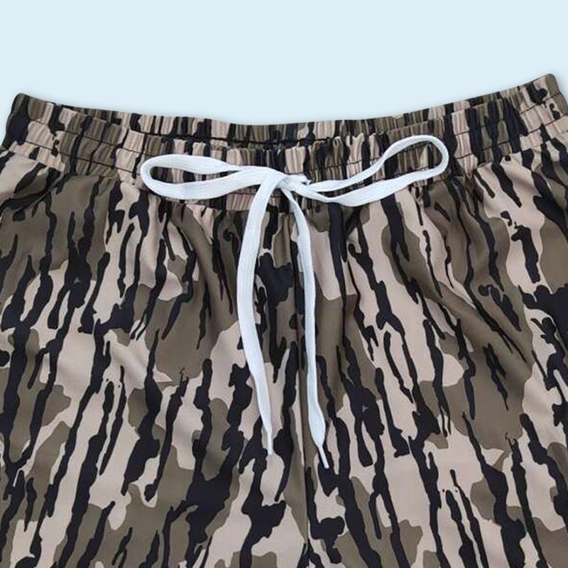 Adult camouflage print summer swim trunks Men's Camo Swimwear