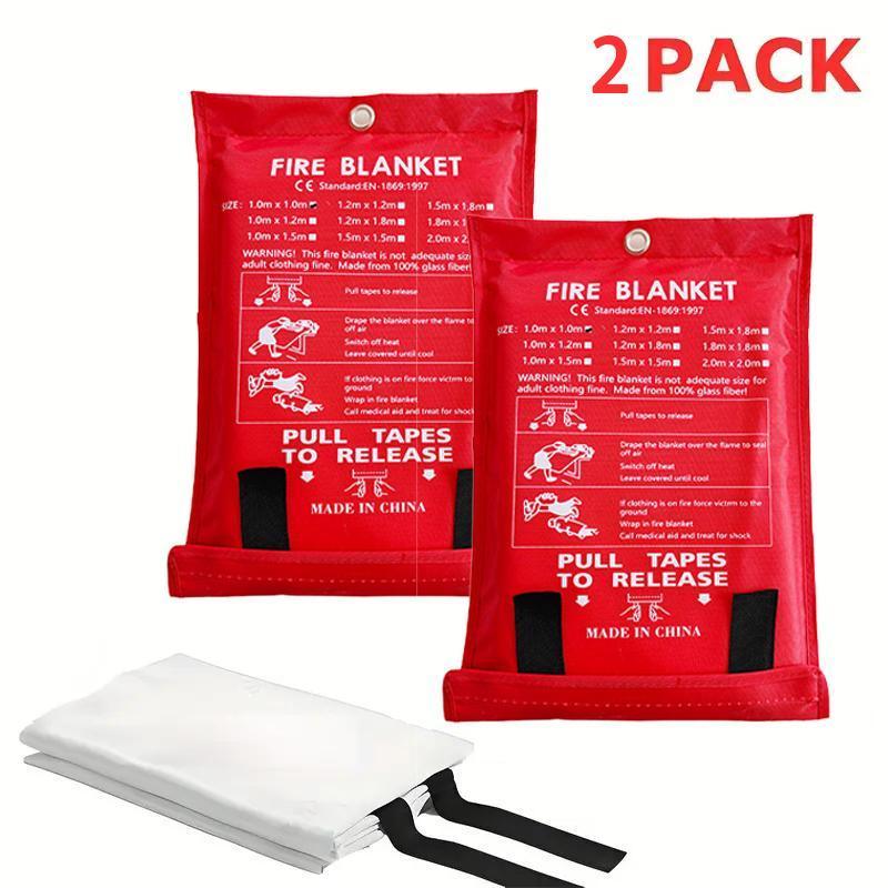 New & Improved Fire Blanket – Superior Fire Protection andExtinguish Fire Quickly, Heat-Resistant, Perfect for Home, Camping, and Workplace Safety