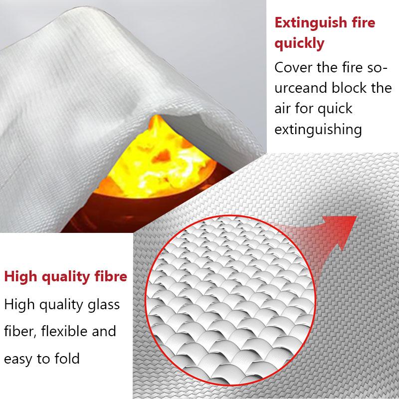 New & Improved Fire Blanket – Superior Fire Protection andExtinguish Fire Quickly, Heat-Resistant, Perfect for Home, Camping, and Workplace Safety