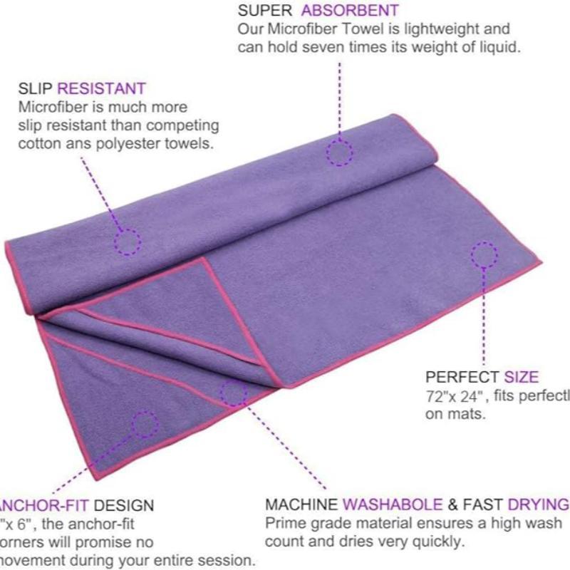 Yoga Mat Towel, Non-slip Yoga Towel, Soft Yoga Mat Towel, Breathable Yoga Mat Towel, Fitness Yoga Mat Towel, Sports Towel