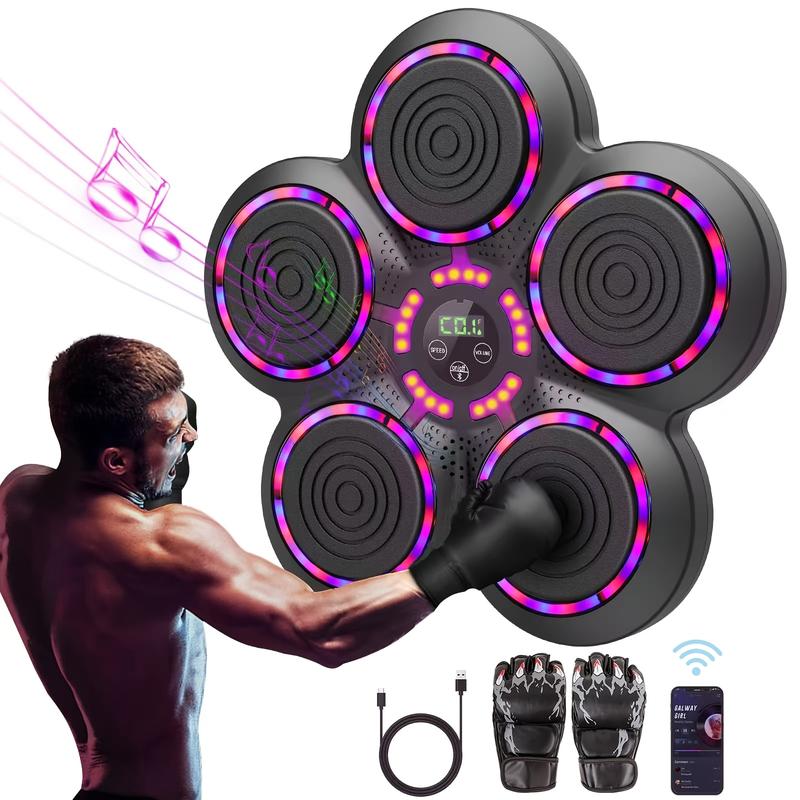 Upgrade Design Intelligent Music Boxing Machine For Adults, Boxing Machine With Boxing Gloves, Wall Mounted Boxing Trainer, Electronic Boxing Target Fitness Striking Equipment For Home, Indoor And Gym Use