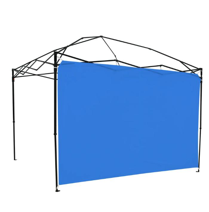 Sun Wall for 10' x 10' Instant Straight Leg Pop-up Canopy (Blue) - Outdoor Furniture Accessory