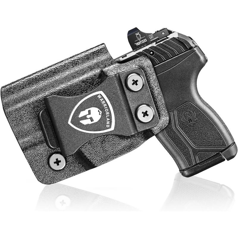 WARRIORLAND Ruger LCP MAX Holster IWB Kydex Holster Optics Cut: Ruger LCP Max, Inside Waistband Appendix Carry MAX .380 Holster, Adj. Retention & Cant, Right Left Hand Optional