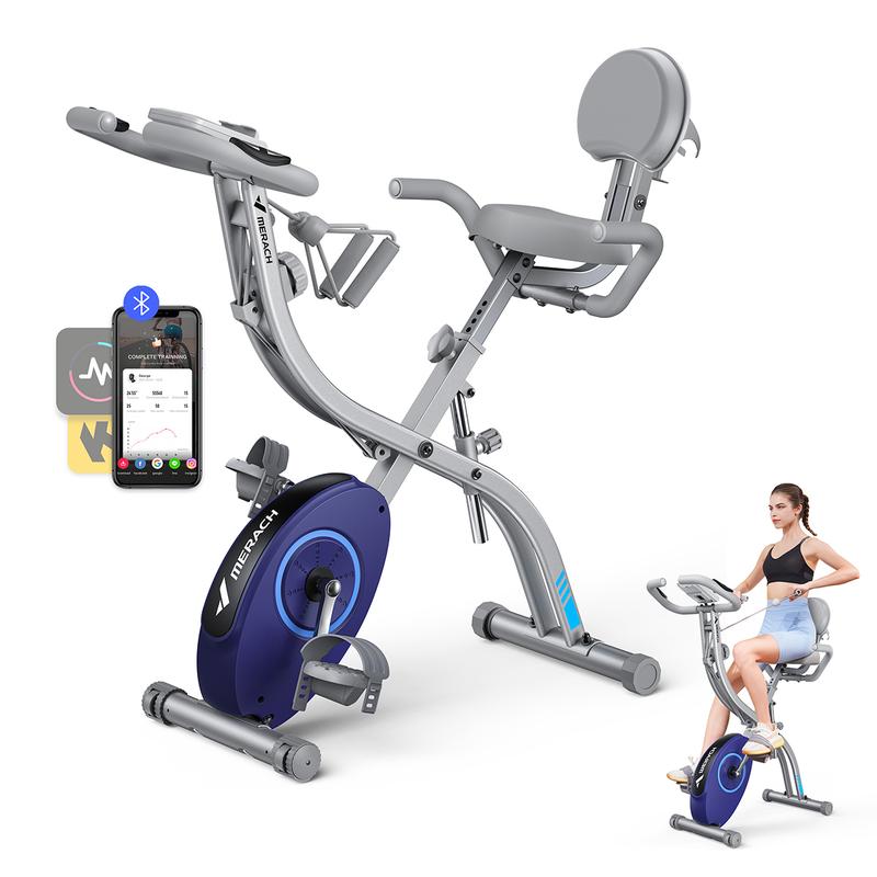 MERACH 4-in-1 Folding Exercise Bike for Home