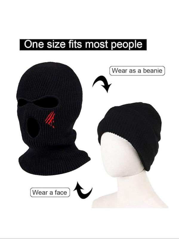 Unisex Balaclava Hat, Sporty Breathable Hat, Outdoor Ski Hat for Men & Women, Fashion Accessories for Daily Wear