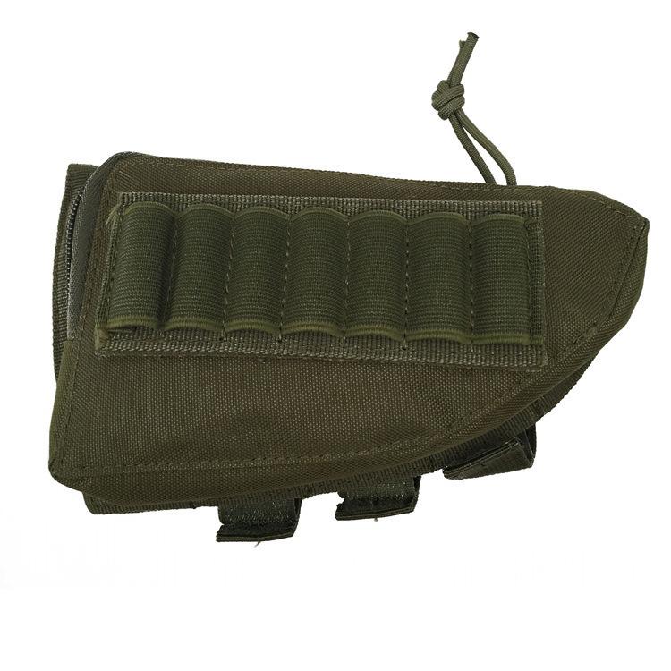 Tactical cheek support bag, butt bullet bag, 12G shotgun fan accessory bag, outdoor hunting bag, hunting bag