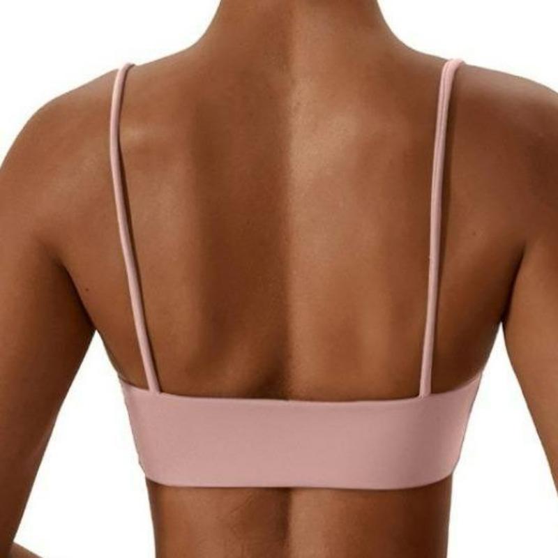 Women ' s Solid Backless Sports Bra , Breathable Comfortable Sexy Sports Bra for Gym Workout Exercise Yoga , Ladies Summer  Sportswear Clothing