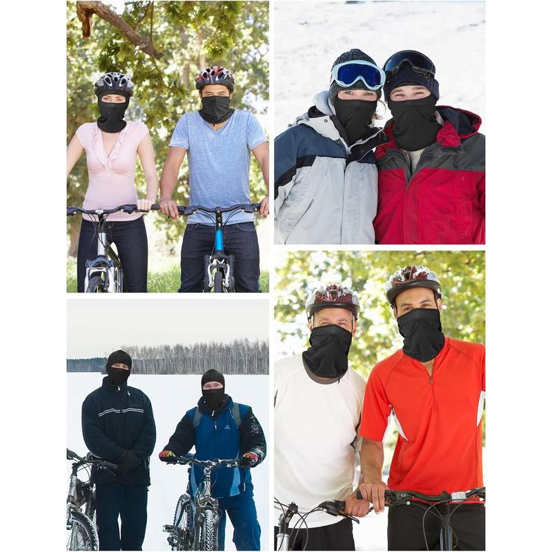 6 Pcs Ski Mask Cover Full Face Mask Summer Face Covering Ice Silk UV Protection Balaclava Women Men Outdoor Sports