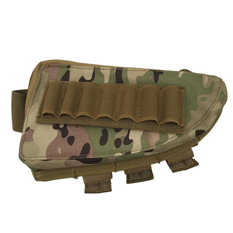 Tactical cheek support bag, butt bullet bag, 12G shotgun fan accessory bag, outdoor hunting bag, hunting bag