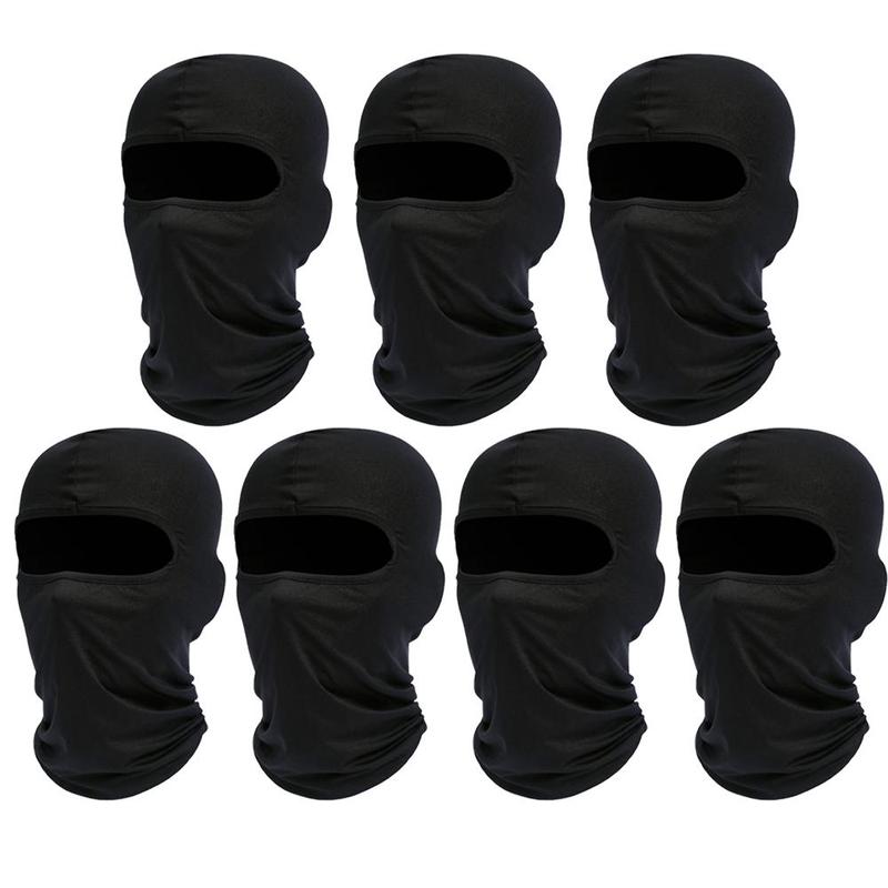 Wind & Sun Protection Full Face Mask Set, 7 Counts set Breathable Face Cover for Outdoor Sports, Skiing, Cycling, Hiking, Climbing, Ski Masks, Bike Accessories, Ski Mask,  Shiesty Mask