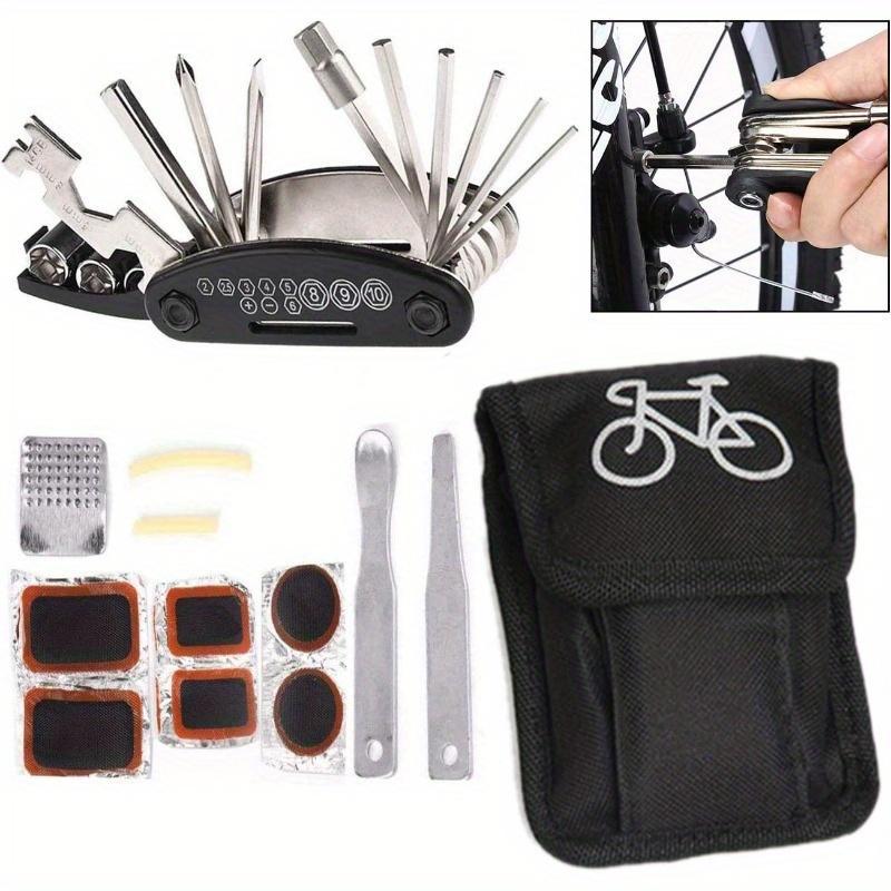 16 in 1 Bicycle Repair Tool Kit, 1 Set Portable Bicycle Repair Tool, Multifunctional Bicycle Repair Tool Kit, Mountain Bike Repair Kit