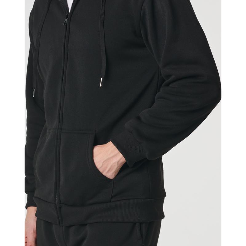 Real Essentials 3 Pack: Mens Fleece Long Sleeve Full Zip Hoodie - Athletic Sweatshirt Jacket (Available in Big & Tall)