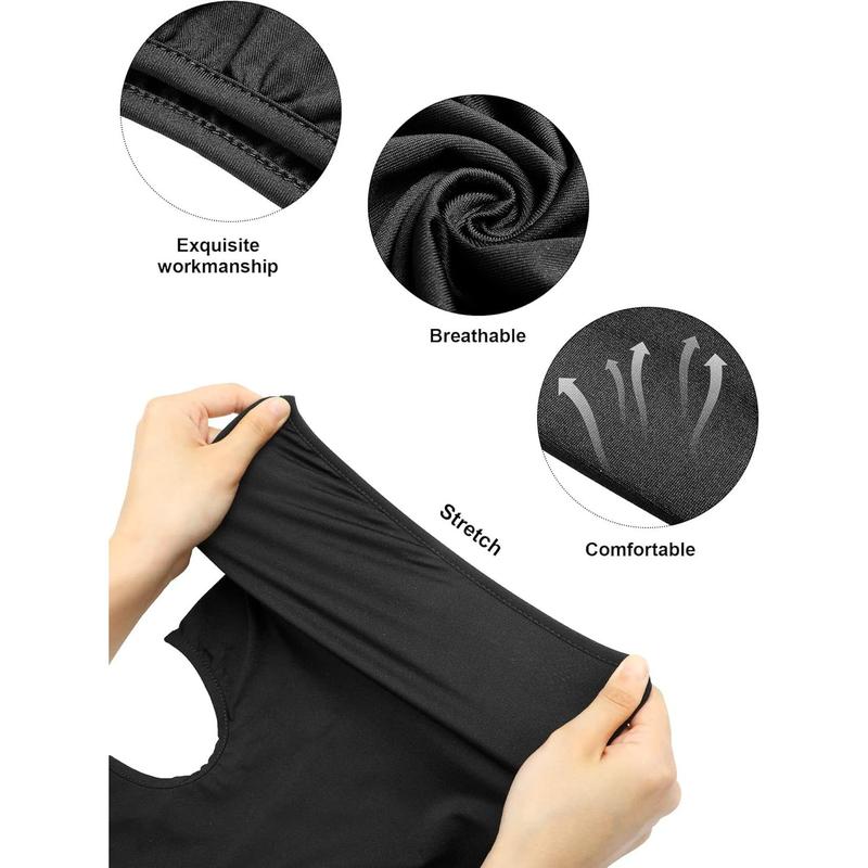 6 Pcs Ski Mask Cover Full Face Mask Summer Face Covering Ice Silk UV Protection Balaclava Women Men Outdoor Sports