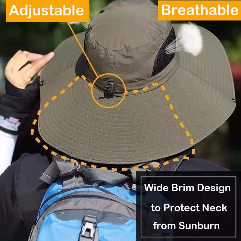 Fishing Hat Sun Hat One Size-Adjustable for Men Women Bucket Hat UV Protection for Fishing Hiking Gardening Camping