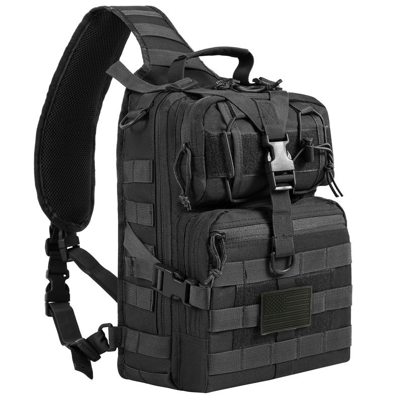 TRAILKICKER Tactical Sling Bag, Shoulder Army Molle Daypack, Hiking Hunting Trekking Fishing Tackle Bag,Daily tool bag