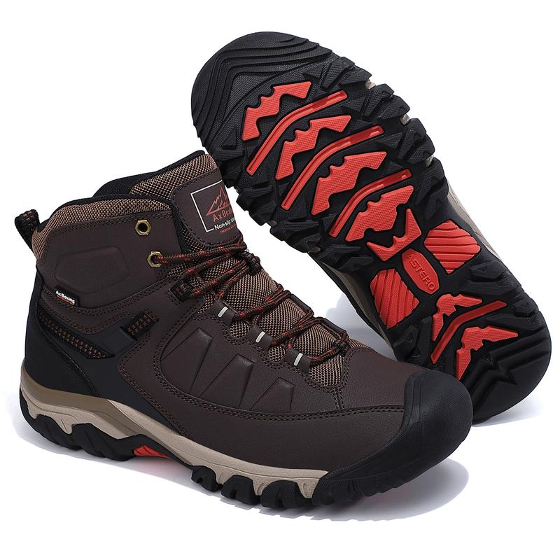 [Free 3 pairs of socks]Casual Sports Shoes Warm Men's Winter Boots Snow Fur Edge Warm Short Boots Outdoor Non-slip Hiking Shoes Waterproof Shoes