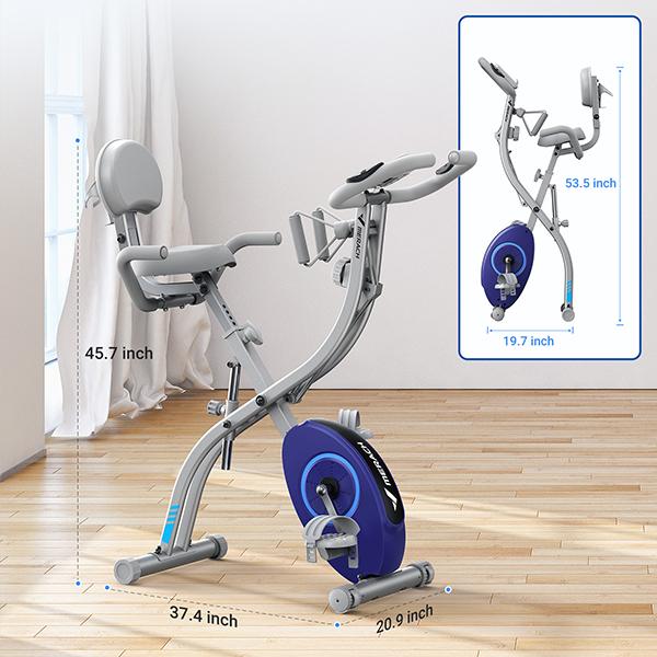 MERACH 4-in-1 Folding Exercise Bike for Home