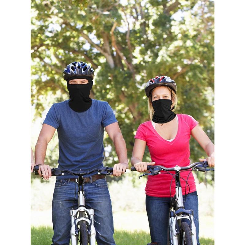 6 Pcs Ski Mask Cover Full Face Mask Summer Face Covering Ice Silk UV Protection Balaclava Women Men Outdoor Sports