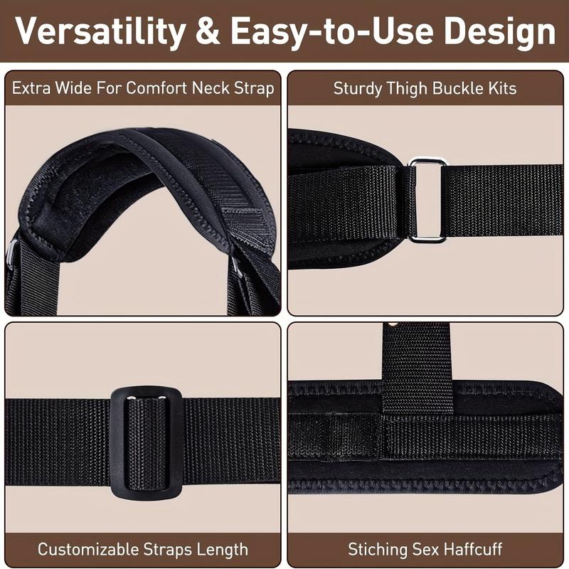 Adjustable Leg Thinning Band for Body Positioning and Exercise, 75cm 29.5 Inches and 46cm 17.7 Inches Size, SM Adult Bondage, Health and Home Accessories, BDSM Equipment