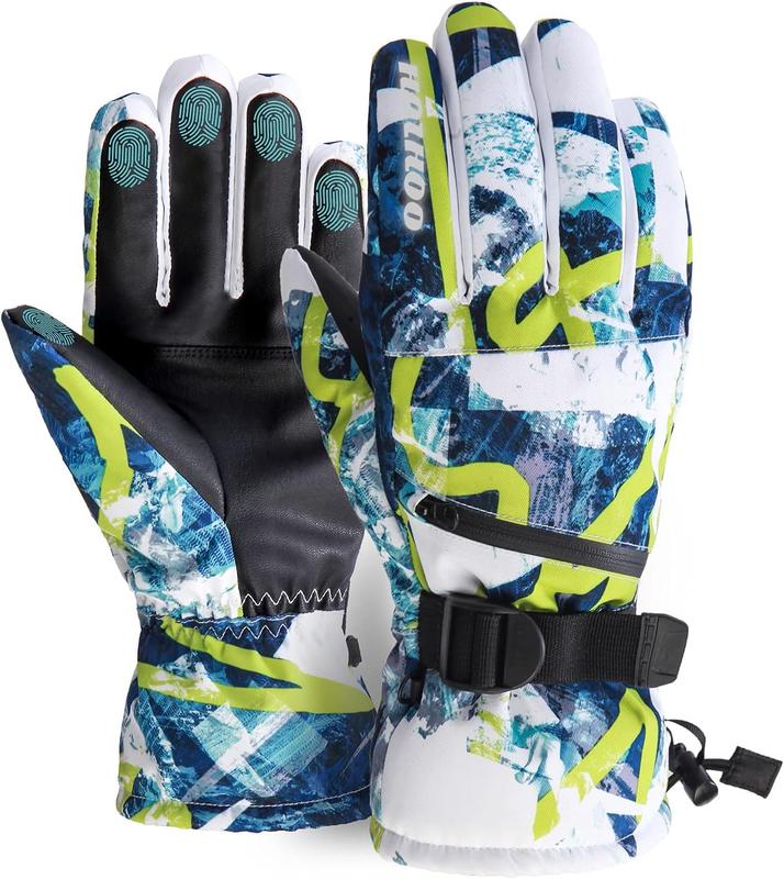 Ski Gloves, Waterproof Snow Gloves -30 Winter Gloves for Cold Weather Touchscreen Snowboard Gloves Warm for Men Women