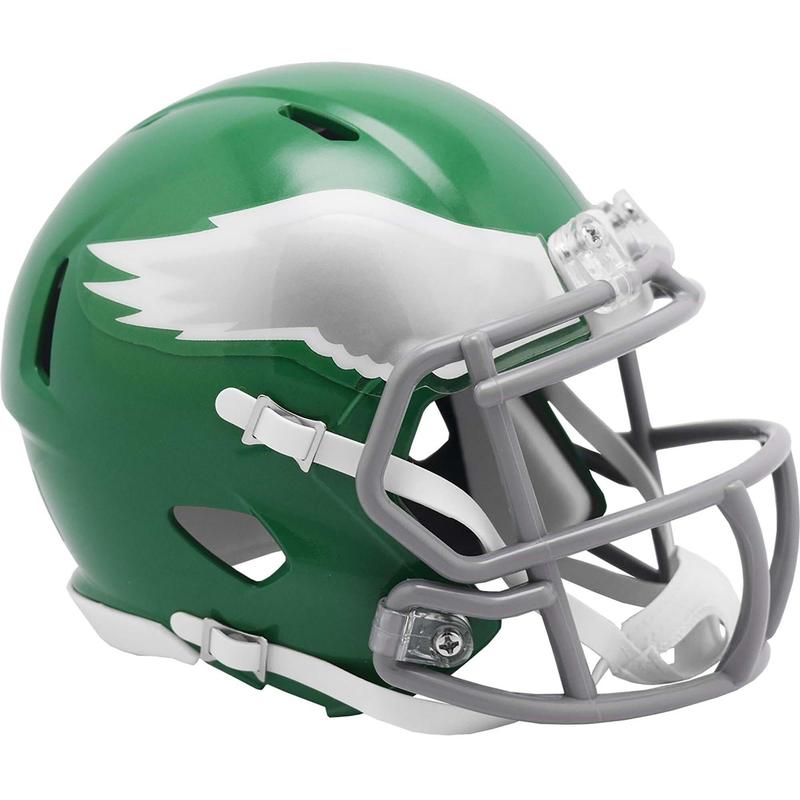 Philadelphia Eagles Riddell 2023 Alternative Green Throwback Speed Mini Helmet - Fanatics Authentic Certified - NFL Memorabilia