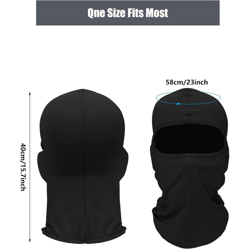 6 Pcs Ski Mask Cover Full Face Mask Summer Face Covering Ice Silk UV Protection Balaclava Women Men Outdoor Sports