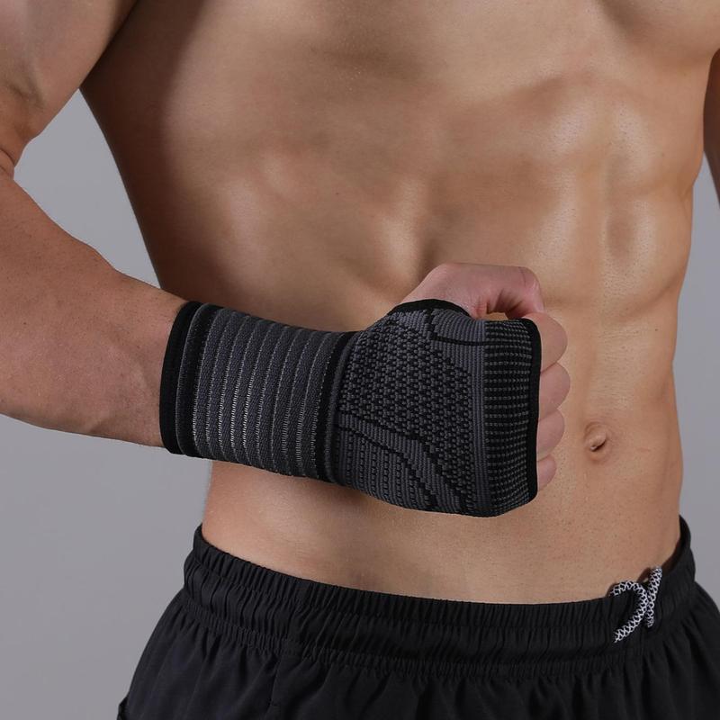 Sports Wristband, Breathable Fingerless Glove, Sweat-absorbing Wrist Support Gear For Basketball Badminton