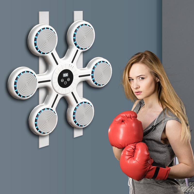 Music Boxing Machine, Smart Music Boxing Machine with Bluetooth, Home Wall-Mounted Training Gear, Boxing Training Punching Equipment, for Adults, Indoor Home and Gym