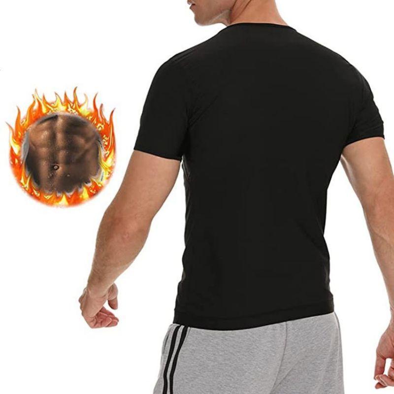 Sauna T-shirts, 1 Count Compression Sweat Enhancing T-shirts, Fitness Waist Cloth for Home Gym Room Dormitory Outdoor Sports