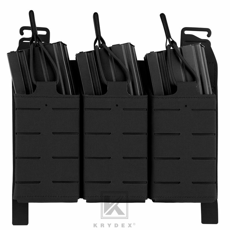 Krydex Tactical KTAR Front Flap 5.56 Triple Pouch for Tactical Vest Plate Carrier