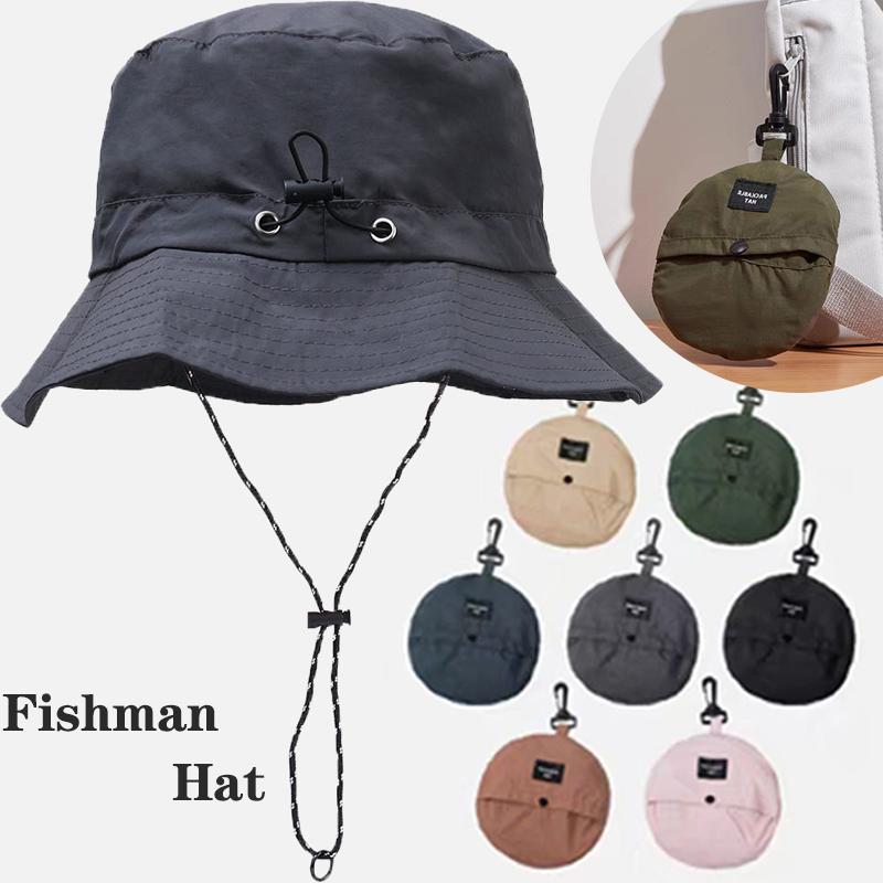 Foldable Fishing Hat With Buckle, Sun Camping Hiking Mountaineering Cap, Outdoor Hat For Men And Women