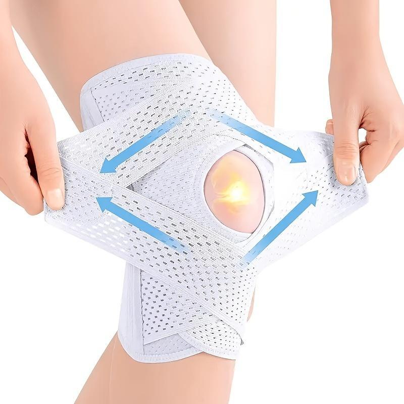 Pressurized Elastic Knee Pad, 1 Count Knee Brace, Knee Support, Sports Protective Gear for Men & Women, Gym Accessories