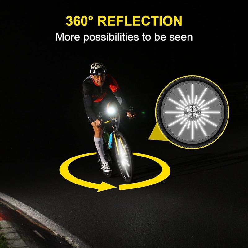 Bicycle Spoke Reflector, 36pcs set 360° Visibility Reflector for Night Riding, Waterproof Cycling Accessories, Bicycle Reflectors, Bicycle Accessories