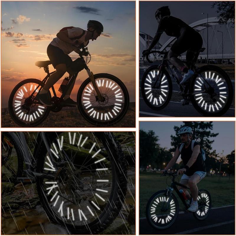 Bicycle Spoke Reflector, 36pcs set 360° Visibility Reflector for Night Riding, Waterproof Cycling Accessories, Bicycle Reflectors, Bicycle Accessories