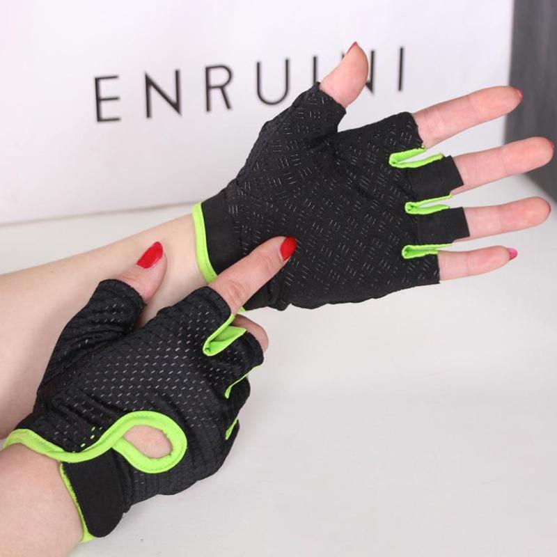 Bicycle Half Finger Gloves, 1 Pair Non-slip Breathable Shockproof Gloves, Sports Gloves for Cycling, Outdoor Sports, Cycling Accessories