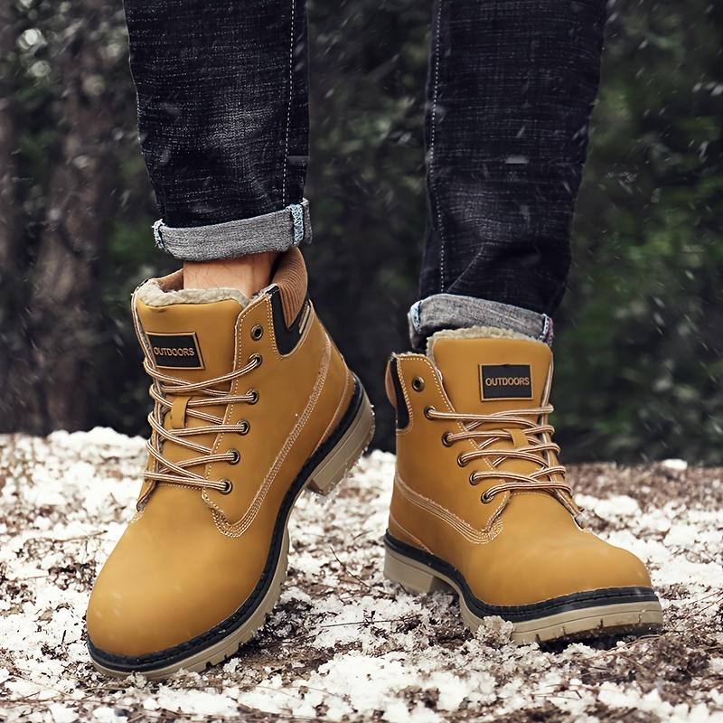 Unisex Snow Boots - Warm Fur Lined Ankle Booties Hiking Trekking Trail Climbing Shoes Lace Up Anti-Slip Waterproof Working Outdoor Boots - For Men & Women - Suitable for Winter & Outdoor Activities - Perfect Gift for Adventurers & Outdoor E