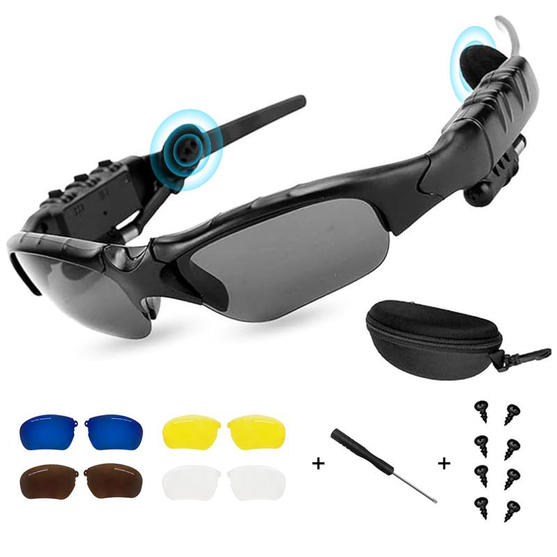 Smart Sport Sunglasses 5.0: Enhanced UV Protection, Wireless Bluetooth Handsfree Handset Compatible with iPhone Samsung and Smart Phones PC Tablets