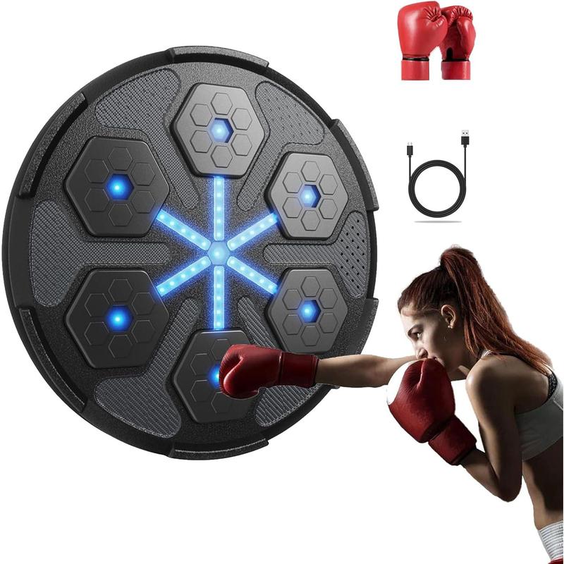 Christmas gifts , Musical Boxing Machine, Smart Musical Boxing Trainer with Boxing Gloves, Electronic Boxing Target for Home, Indoor and Gym Professional Boxing Training