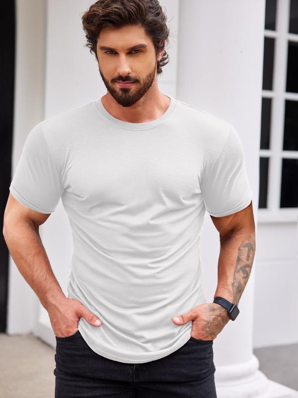 COOFANDY Men Muscle Workout T Shirt Gym Bodybuilding Short Sleeve Hipster Tee Top