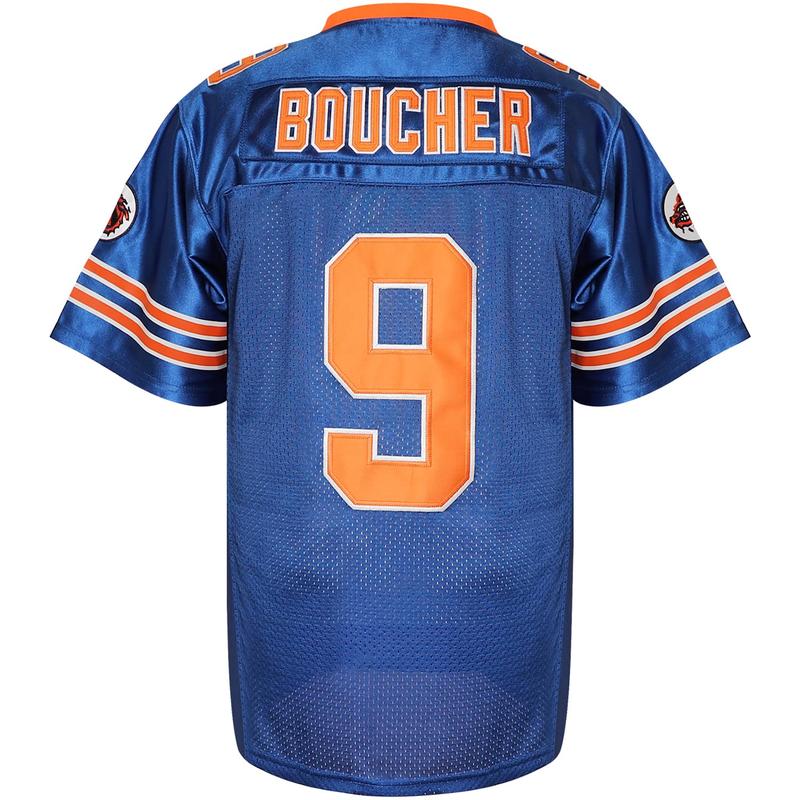 Bobby Boucher #9 The Waterboy Adam Sandler Movie Mud Dogs Bourbon Bowl 50th Anniversary Movie Football Jersey