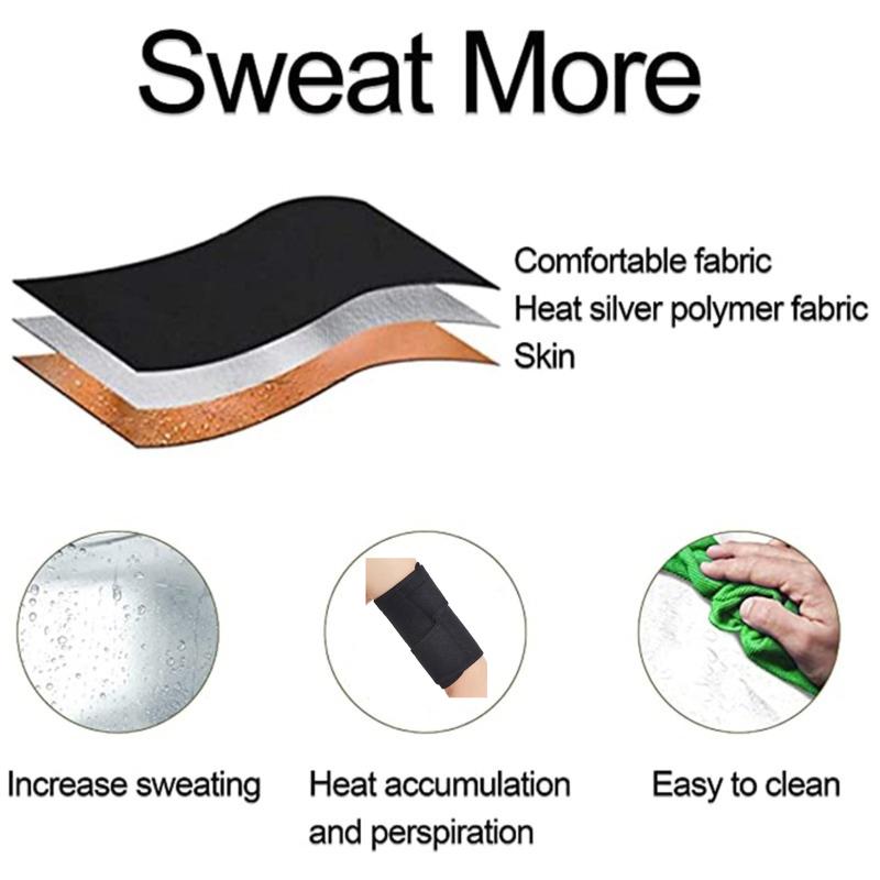 Arm Wrap sweating Sauna for Woman ＆ Man Anti-slip arm cover fibs  sleeve knee pain UV Sun Non-slip Compression Women's Zipper joint pain