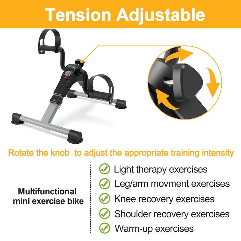 Pedal Exerciser Leg and Arm Cycling Exercise Bike