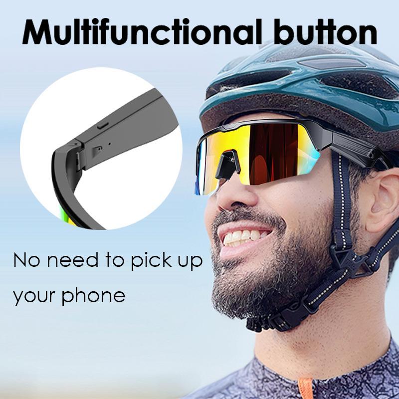 Sport Bluetooth Smart Music Sunglasses, Outdoor Sports Bluetooth Glasses, UV400 Protection ,Type-C Charging,for outdoor activities