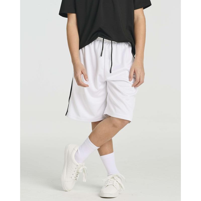 Real Essentials 5 Pack: Boys' Athletic Basketball Shorts with Pockets - Youth Activewear (Ages 4-18)