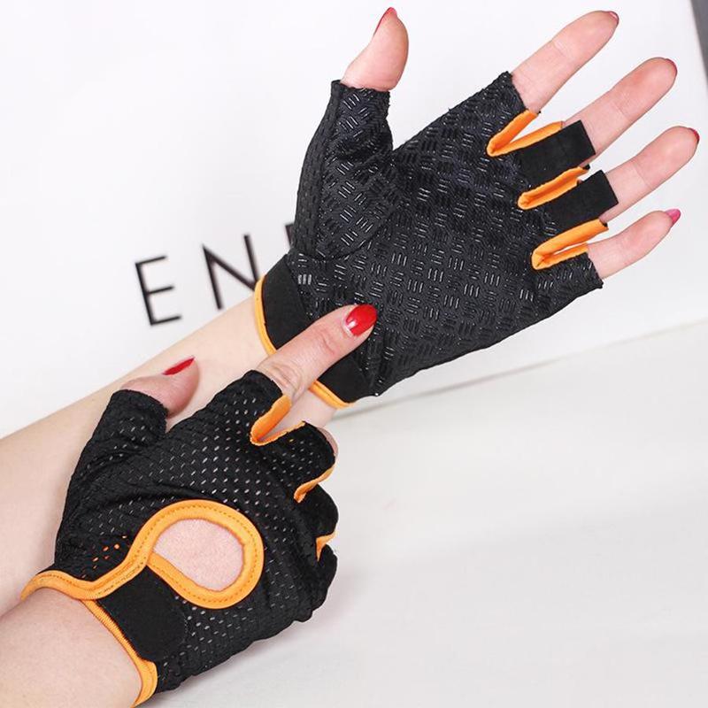 Bicycle Half Finger Gloves, 1 Pair Non-slip Breathable Shockproof Gloves, Sports Gloves for Cycling, Outdoor Sports, Cycling Accessories