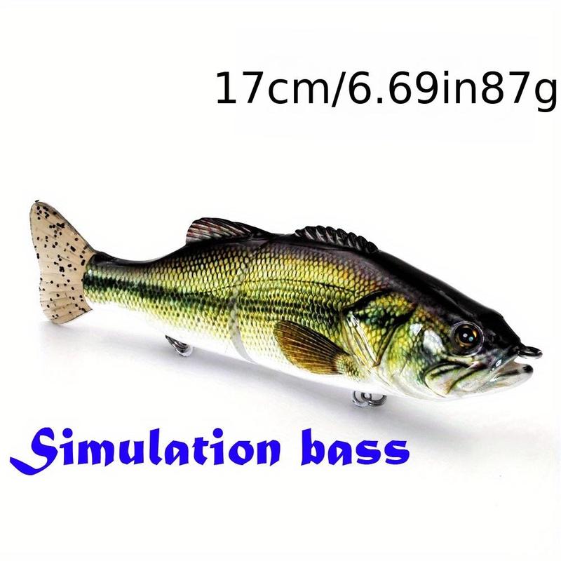 Artificial Fishing Lure, Bionic Hard Multi-section Bait, Fishing Lure with Hook for Salwater, Spinning, Casting,  Outdoor Fishing Equipment