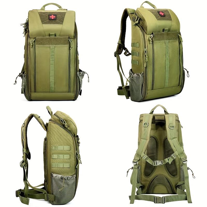 Large Capacity Outdoor Medical Backpack - Tactical Backpacks for Camping and Mountain Emergencies with Multi-Functional Storage and Organization - Durable and Water-Resistant Design for First Aid and Survival Kits