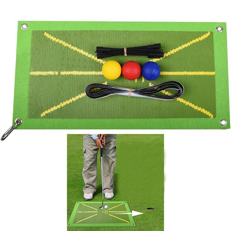 Golf Training Mat for Swing Detection Batting, 1 Count Halloween Golf Mat Swing Path, Path Feedback Golf Practice Mat, Christmas, Christmas Gift