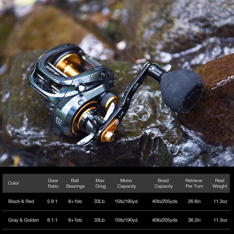 Piscifun® Alijoz Size 300 Low Profile Baitcasting Reel Casting Reels