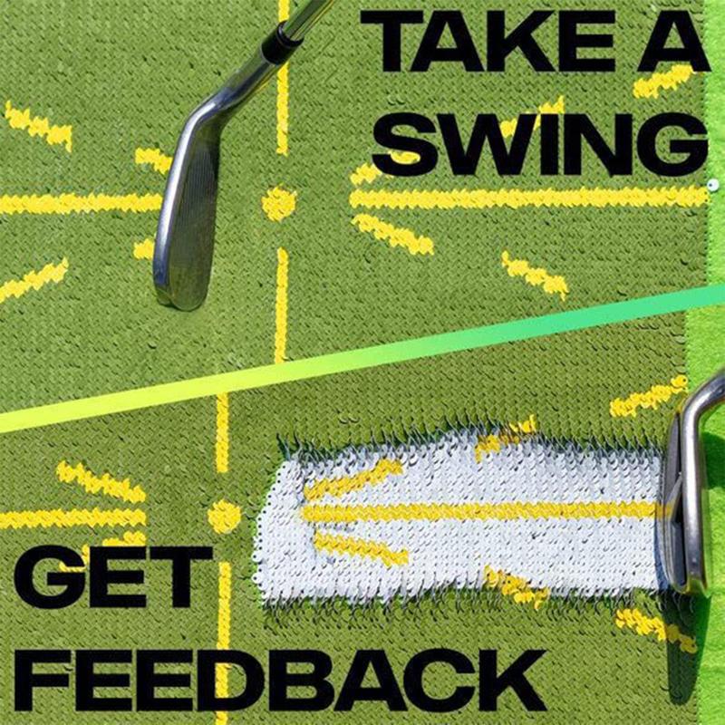 Golf Training Mat for Swing Detection Batting, 1 Count Halloween Golf Mat Swing Path, Path Feedback Golf Practice Mat, Christmas, Christmas Gift